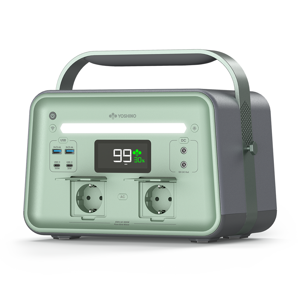 YOSHINO B600 SST Tragbare Festkörper-Powerstation - 600 W | 602 Wh